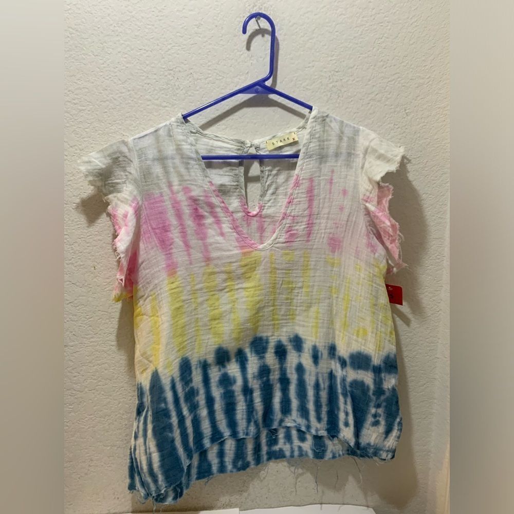STARKX  top multicolor tie dye women’s size S